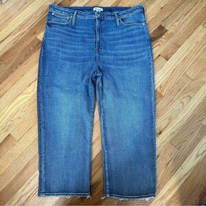 Madewell Slim Wide-Leg Crop Jeans in Reggie Wash Sz 36